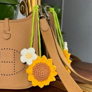 Hand made Crochet Sunflower Charm